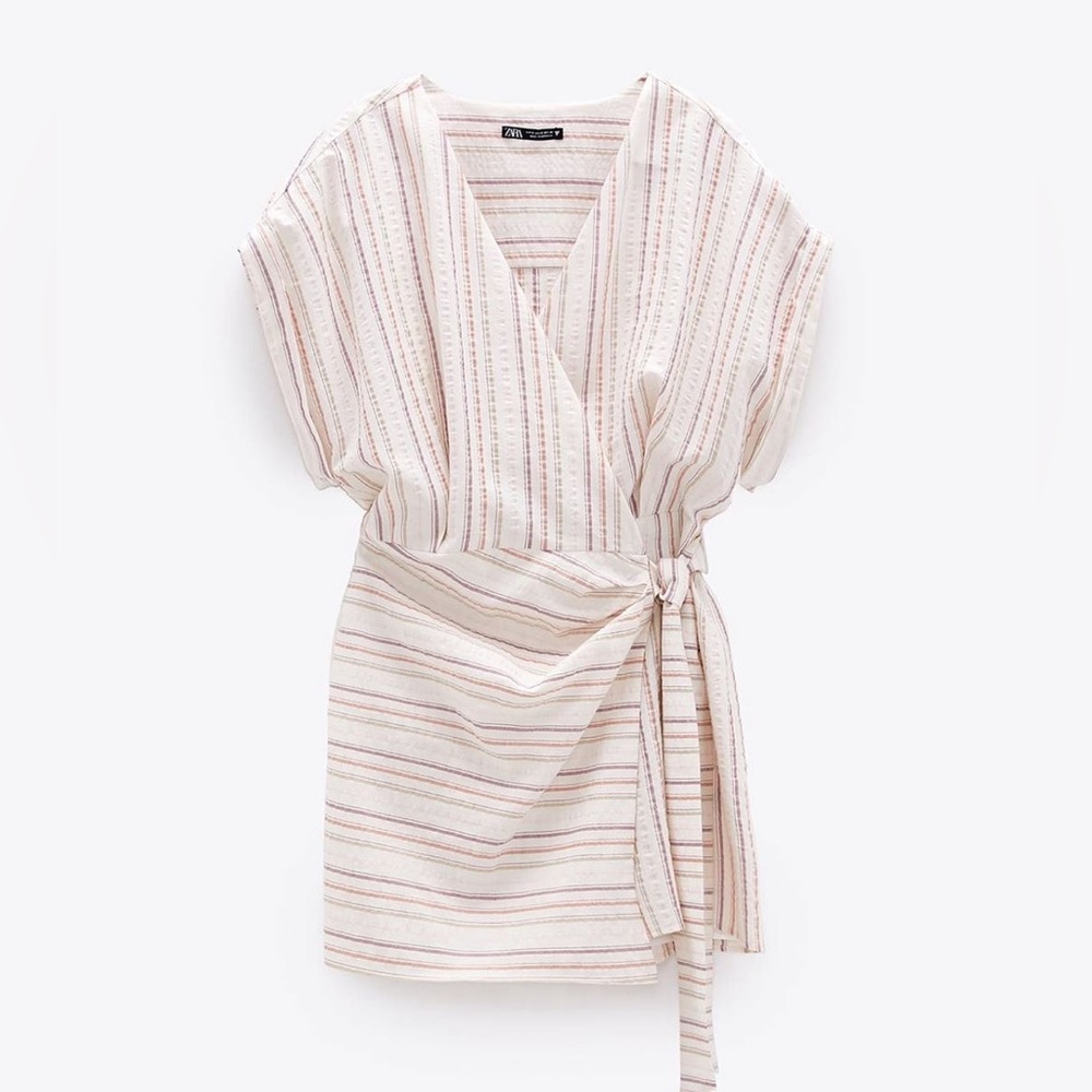 NWT Zara Striped Romper Dress